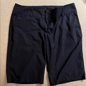 adidas Women’s Dark Blue Flat Front Climalite Golf Shorts